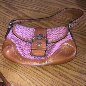 Pink coach purse
